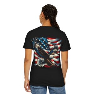 T-Shirt | American Eagle with Flag - Image 2